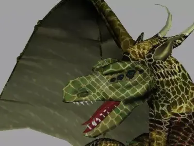 Puff The Magic Dragon AAA Low-poly 3D model