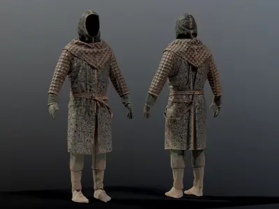 SOLDIER Medieval infantryman 3D model