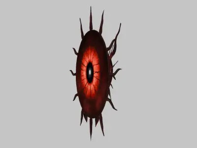 A Giant Bloodshot Eye 3D Model Low-poly 3D model