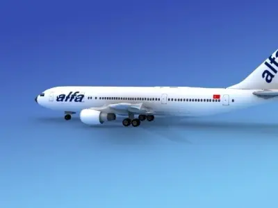Airbus A300 Alfa 1 3D model