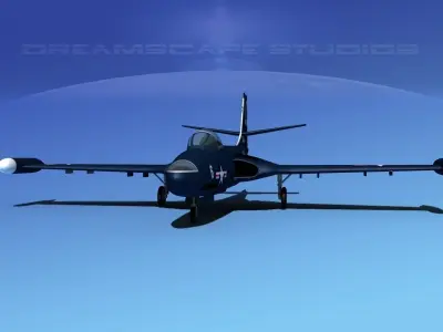 McDonnell F2H2 Banshee V01 3D model