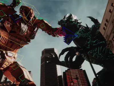 Robot Jaeger full rig Unreal ready 3D model