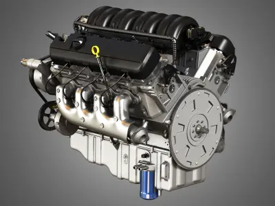 1500 Silverado Engine - V8 Pickup Truck Engine 3D model