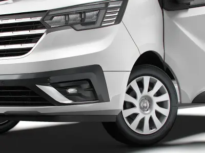 Renault Trafic Van L2H1 Tailgate HQInterior 2024 3D model