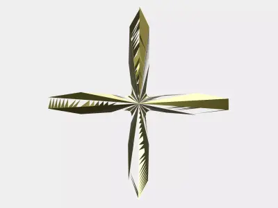 The Harmonic Cross of Consciousness Free low-poly 3D model