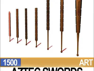 Aztec Swords Collection 3D model