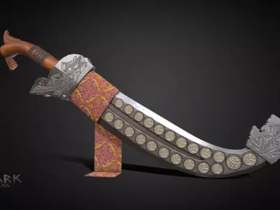 Historical Ceremonial Filipino Sword Low-poly 3D model