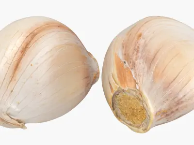 Garlic Clove Pile v2 3D model