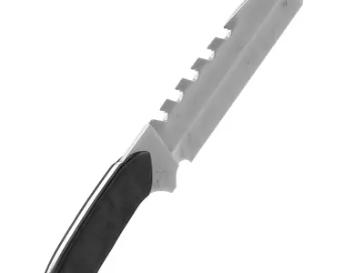 battle knife v15 3D model