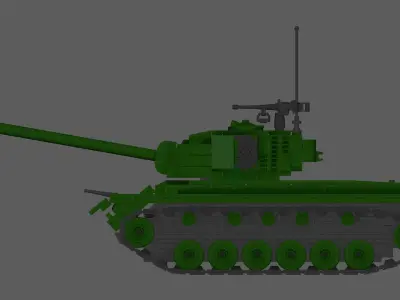 LEGO M26 TANK 3D model