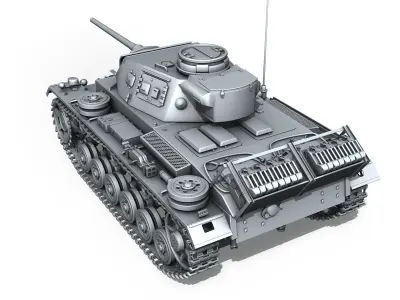 PzKpfw 3 - Panzer 3 - Collection 3D model