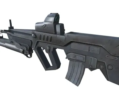 10-TAR21-gun model 3d game ready model Low-poly 3D model Low-poly 3D model