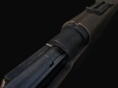 Swedish Mauser - Gevar m96 Low-poly 3D model