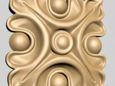 Carved Decor 3D model