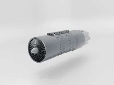 Jet Engine J001 Non exsistentent 3D model