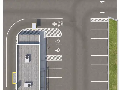 Retail-023 Subway With Site 3D model