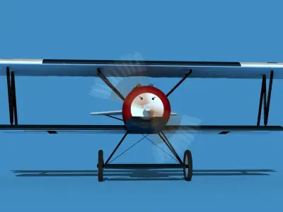 Fokker D-VI V09 3D model