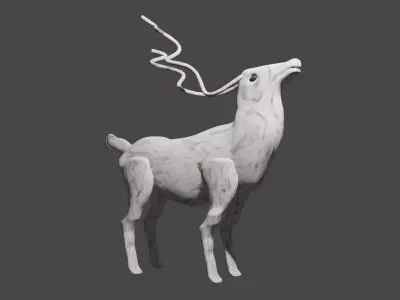 Marble deer 3D model