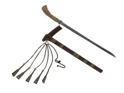 Si Euli Knife Low-poly 3D model