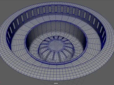 grill tray Low-poly 3D model