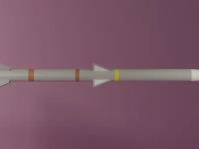 AIM-120 AMRAAM Missile 3D model