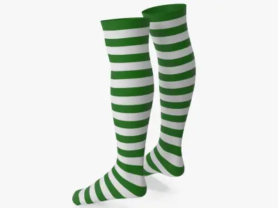 Striped Socks 3D model