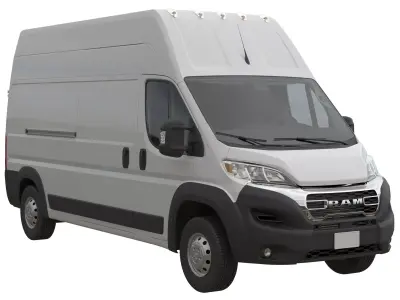 2024 Ram ProMaster L3H3 Detailed interior 3D model