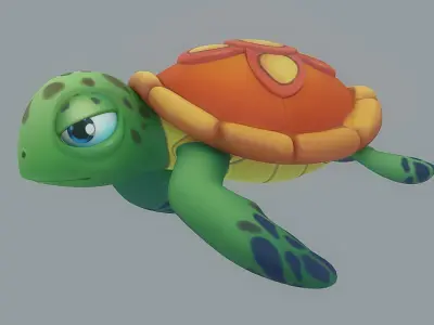 Cartoon Fish 6 Low-poly 3D model