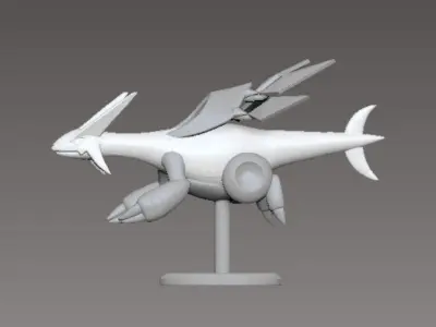 PALWORLD JETDRAGON FIGURE - JET DRAGON PARTS SEPARATED 3D print model