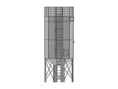 Medium silo 3D model