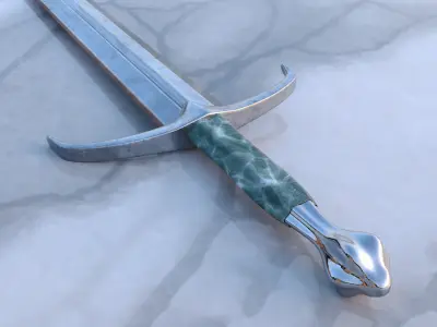 Knight Sword Free 3D model