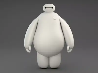 Futuristic Companion Bot Stylized 3D Character 3D model