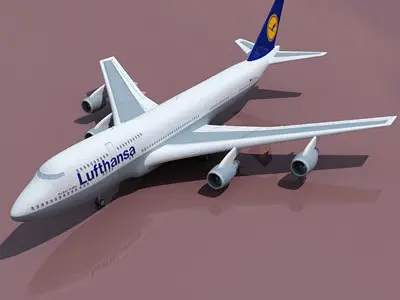 Lufthansa German Airline 3D model