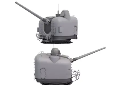 Mark 42 Naval Gun 3D model