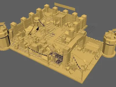 Castle Pack Low-poly 3D model