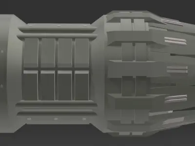 Spacecraft Thruster 3D model