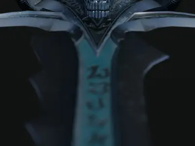 Frostmourne Free low-poly 3D model