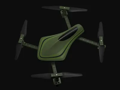 Quadcopter drone v1 3D model