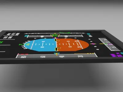 primary flight display 3D Model 3D model