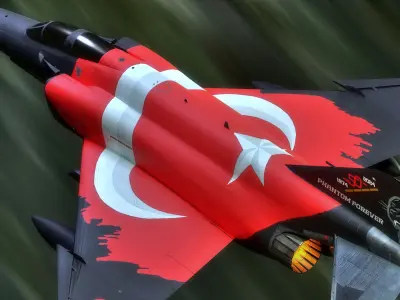 F4 Phantom 2-Turkey -Fully Rigged-High Resolution Textures Low-poly 3D model