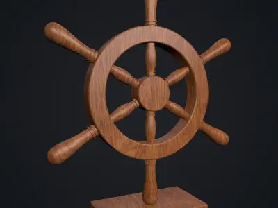 Nautical Wheel 3D model
