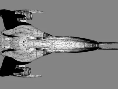 SpaceShip Free low-poly 3D model