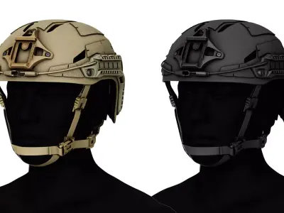 GALVION CAIMAN BUMP HELMET Low-poly 3D model