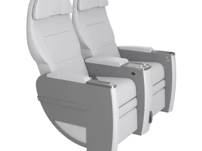 Airplane seat Geven business class 3D model