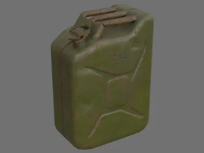 Fuel Can 3C Low-poly 3D model