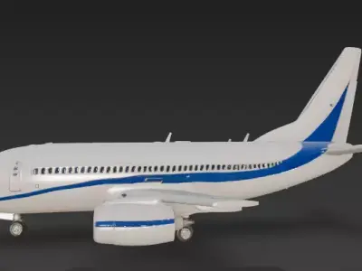 Boeing 737-800 Airliner -  Authentic Livery 3D model