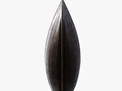 Old Boat Low-poly 3D model