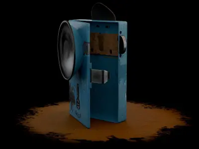 Flashlight Vitebsk USSR Low-poly 3D model