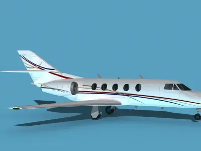 Dassault Falcon 20 V04 3D model