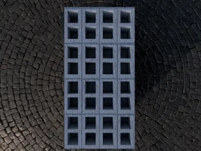 20cm block stack  Free 3D model